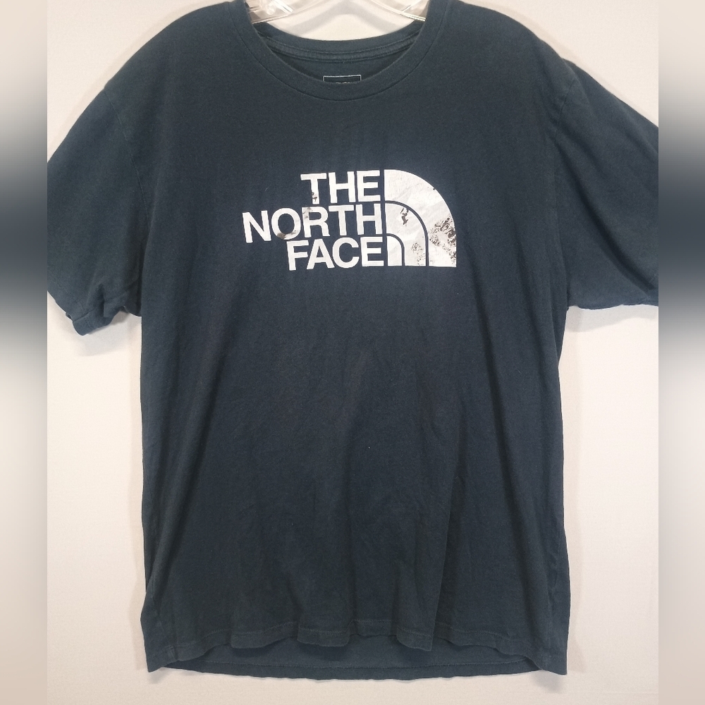 The North Face Men’s Large Black Graphic Logo T-Shirt Outdoor Cotton Tee